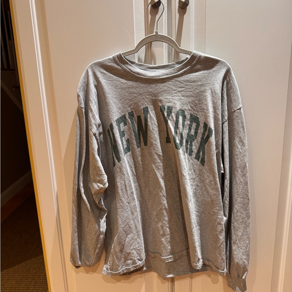 Brandy Melville Gray Long Sleeve Tee